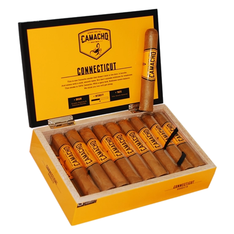 Camacho Connecticut Robusto Cigar – Box of 20