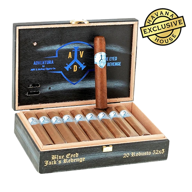 ADVentura Blue Eyed Jack’s Revenge Robusto Cigar – Box of 20