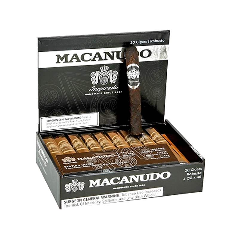 Macanudo Black Inspirado Robusto – Box of 20
