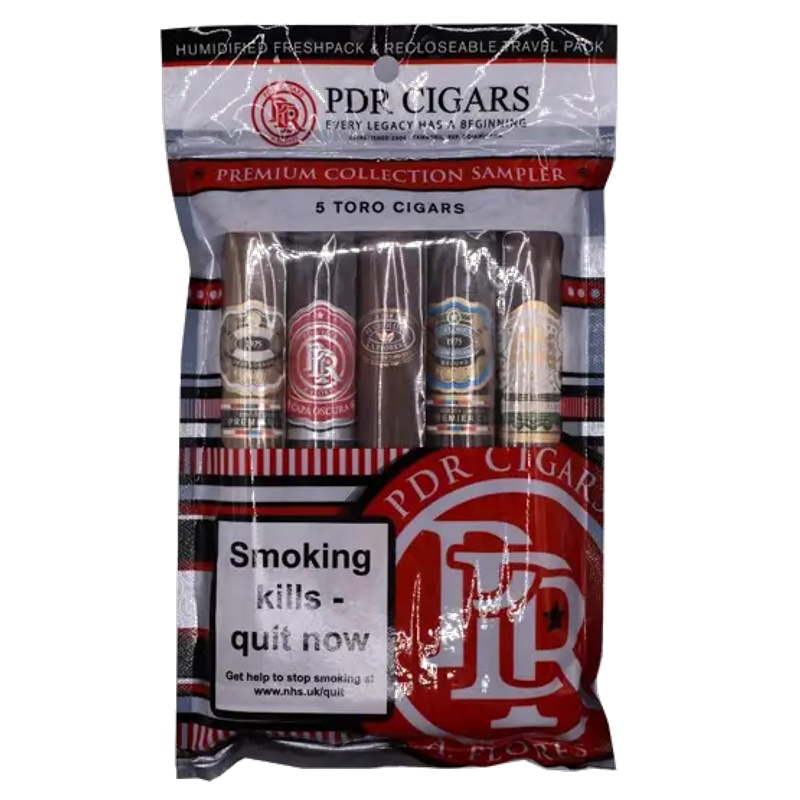 PDR Toro Cigar Selection Fresh Pack Sampler – 5 Cigars
