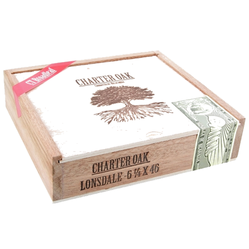 Foundation Charter Oak CT Broadleaf Lonsdale Cigar – Box of 20